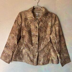 Chicos Special Occasion Jacket Size 2 Reg Size Large 12